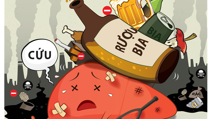 Uống rượu bia có hại cho gan