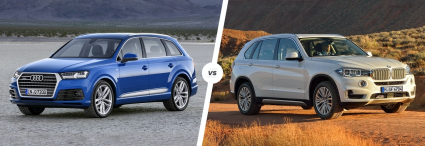 So sánh ngoại thất BMW X5 và Audi Q7