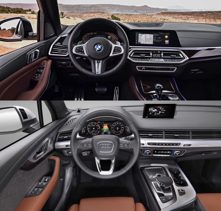 So sánh về động cơ BMW X5 và Audi Q7