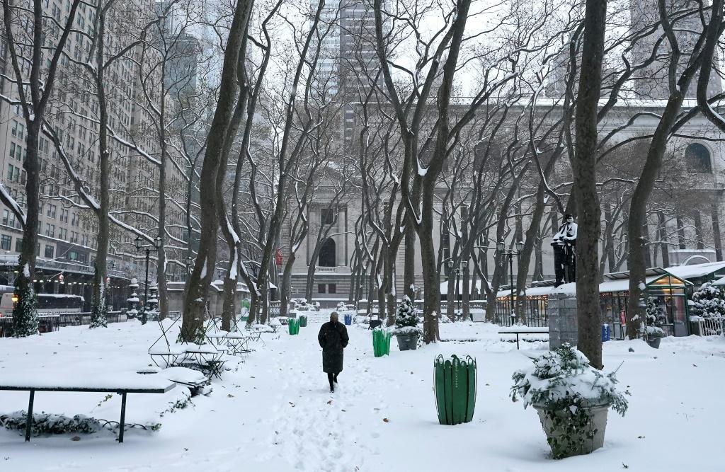Một trận tuyết rơi tạo nhiều luồng cảm xúc trái chiều tại New York