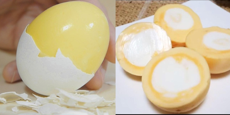 Trứng lộn ngược lòng trắng và lòng đỏ